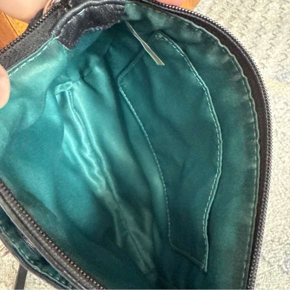 COACH Park Swingpack Purse Black Pebbled Leather Crossbody Turn Lock F - Picture 10 of 12